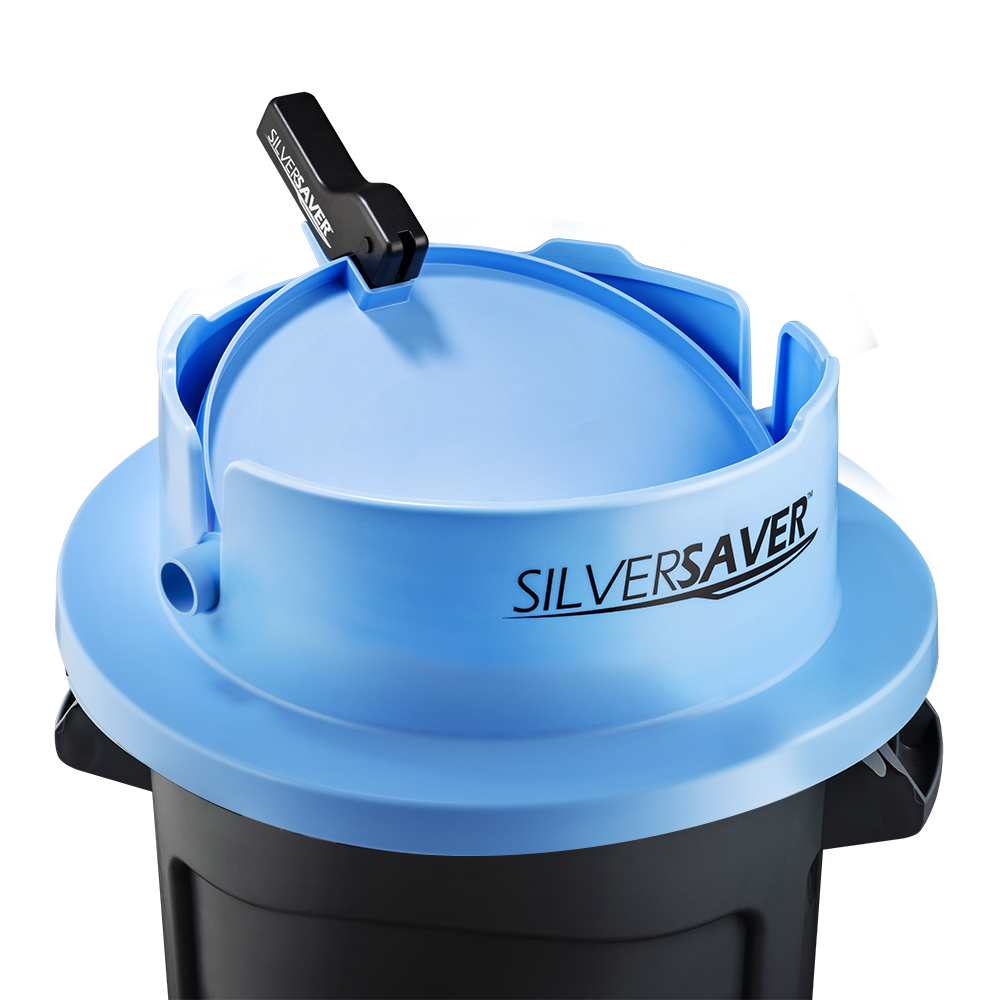 SilverSaver 200 with body, tray, and handle. Fits on round 32 or 44-gallon trash can.  Trash can not included.  This product is identical to the Orignal FlatwareSaver except with the different name on the Body and Handle.